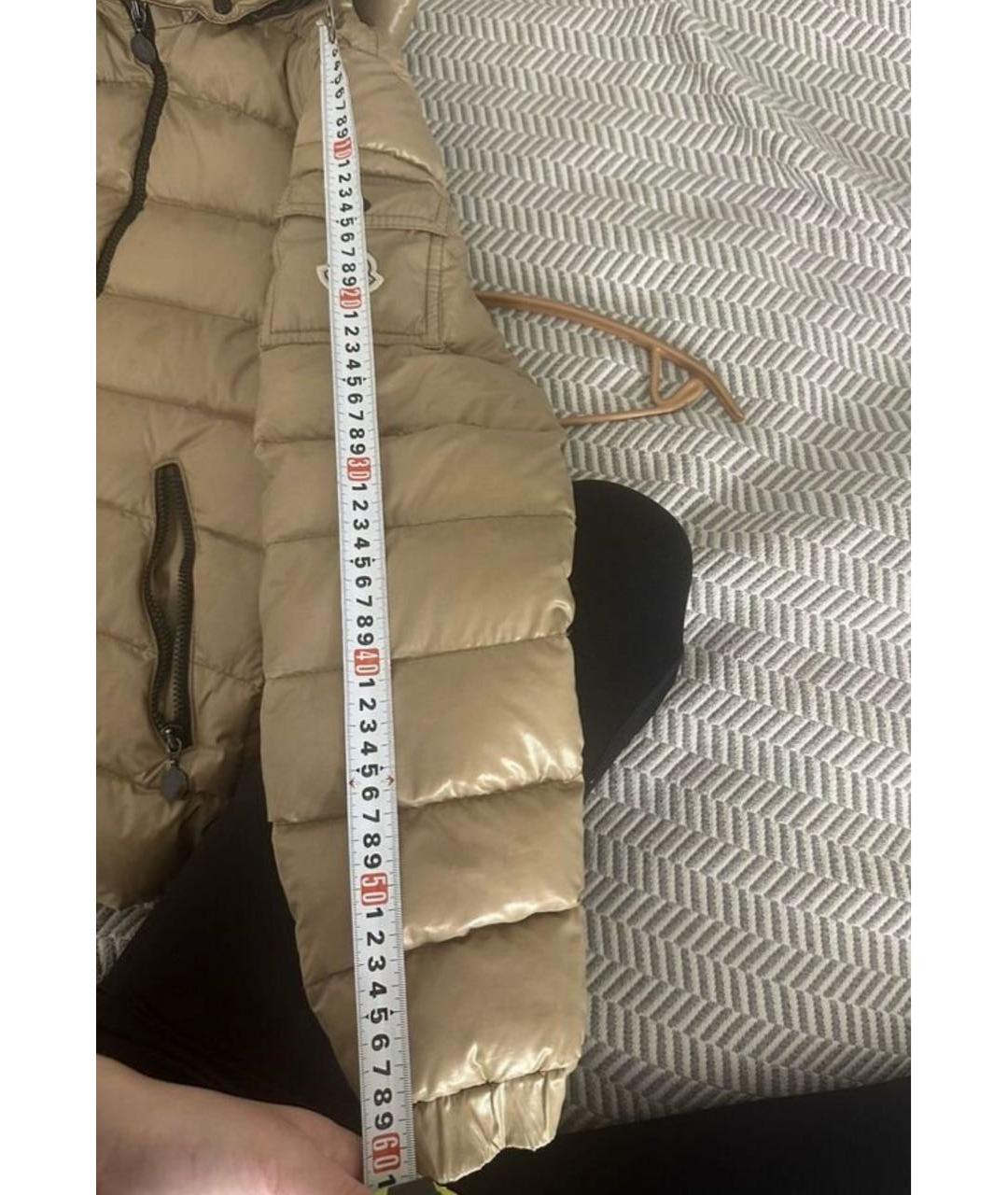 MONCLER Бежевый пуховик, фото 6