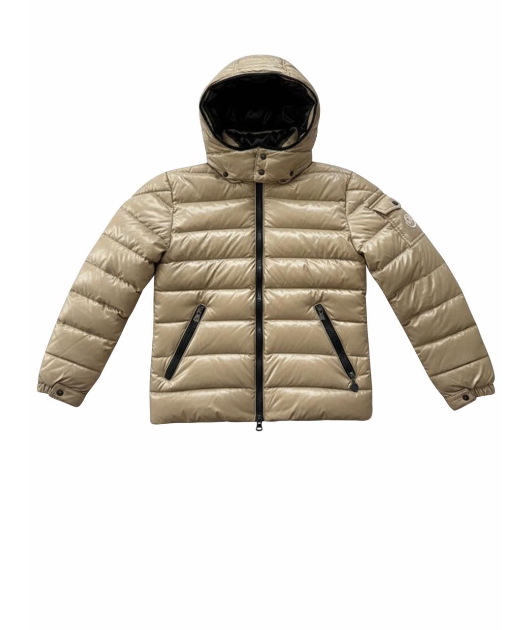 MONCLER Бежевый пуховик, фото 1