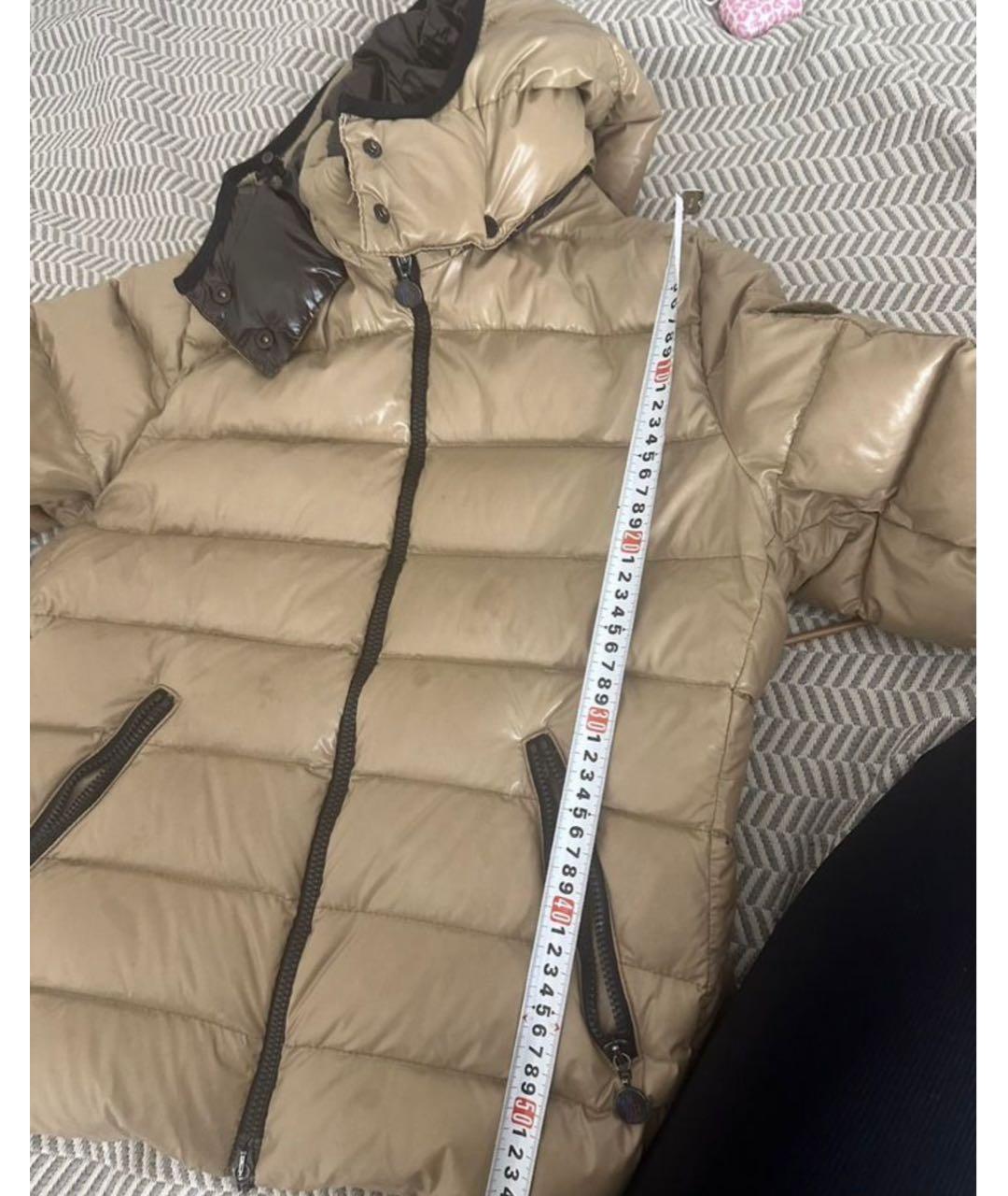 MONCLER Бежевый пуховик, фото 5