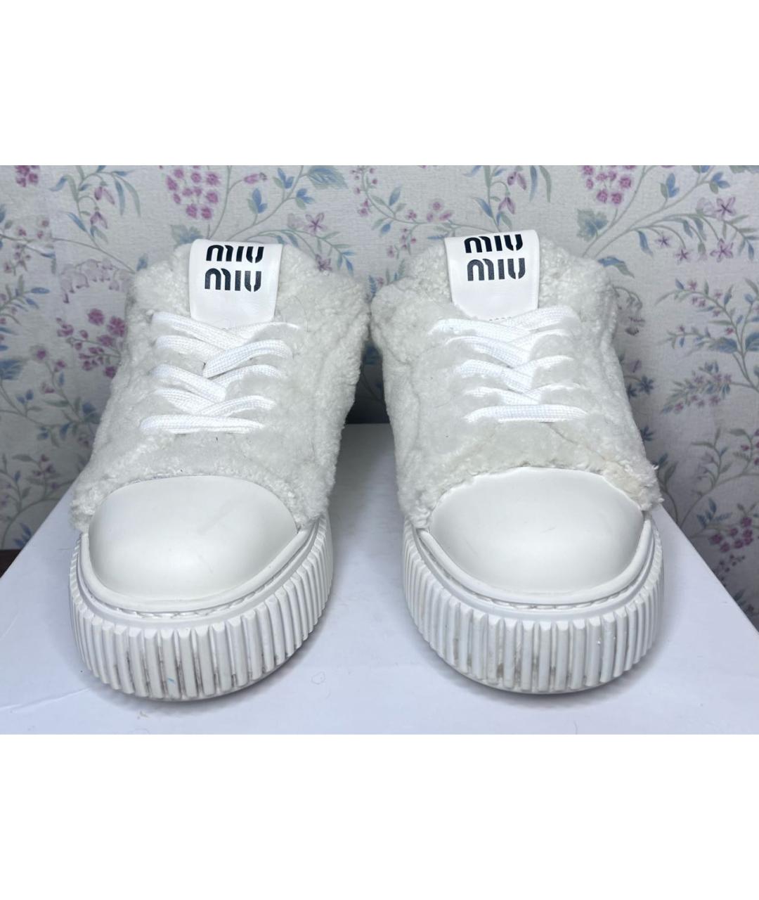 MIU MIU Белые кеды, фото 2