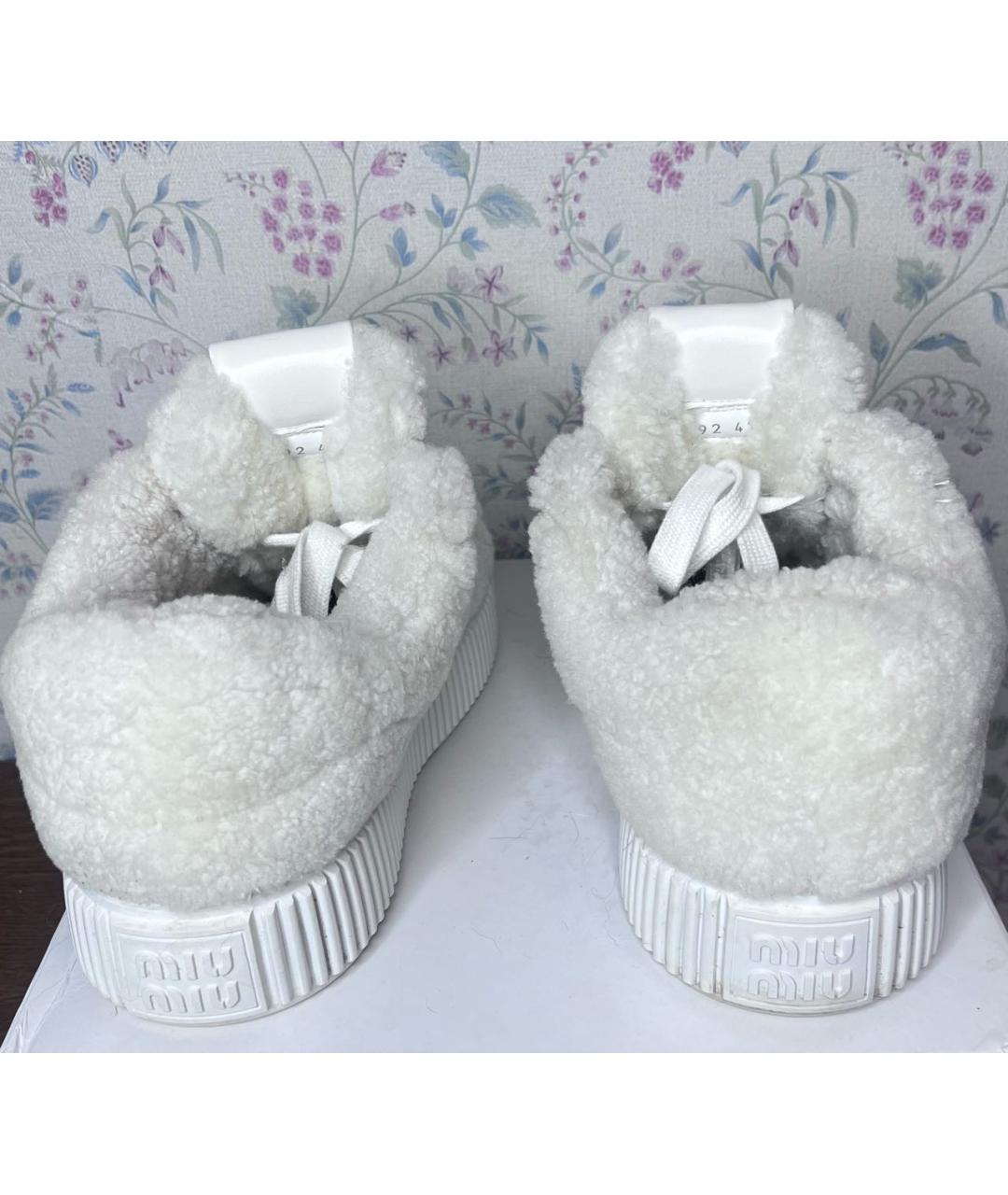 MIU MIU Белые кеды, фото 4