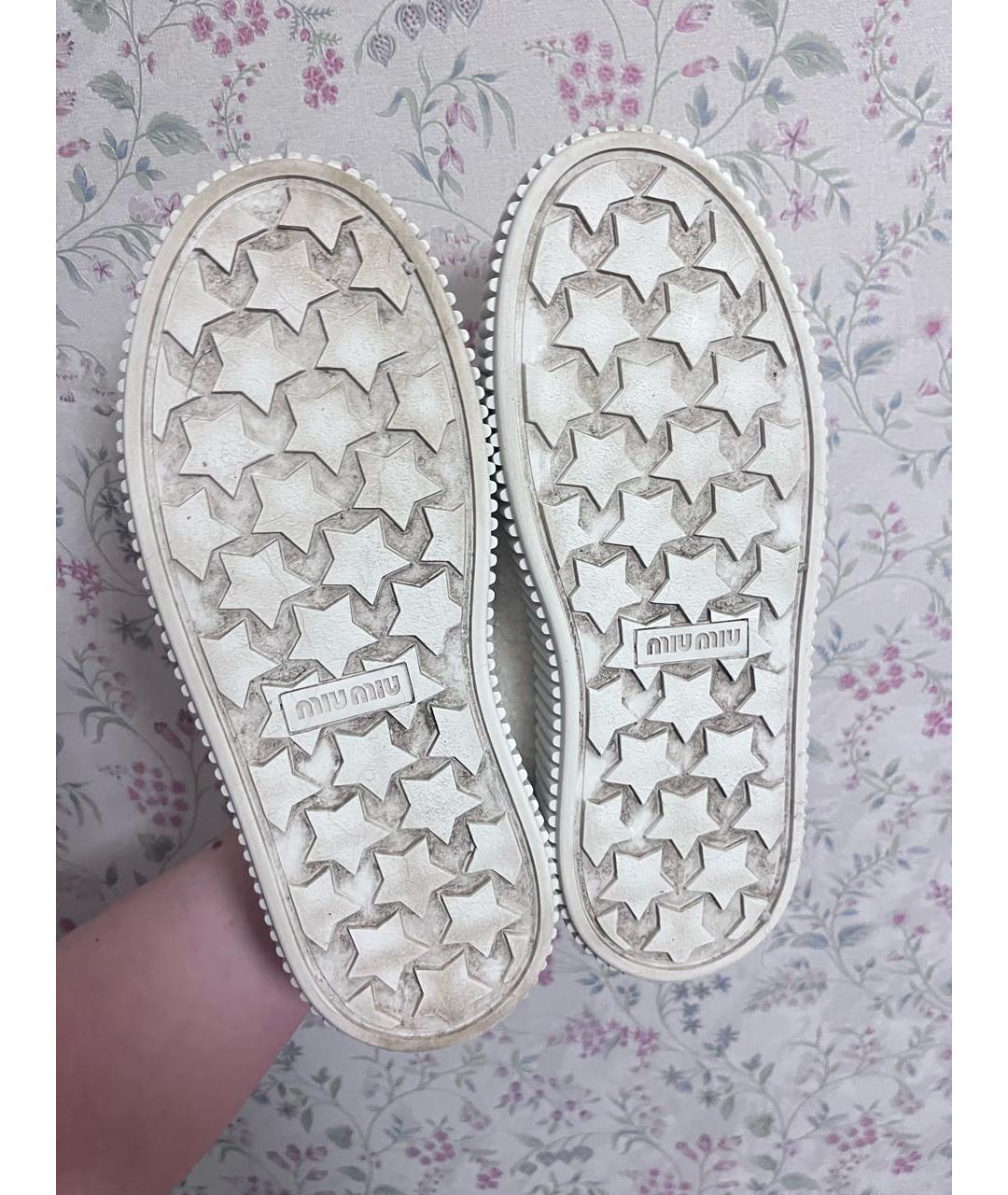 MIU MIU Белые кеды, фото 7