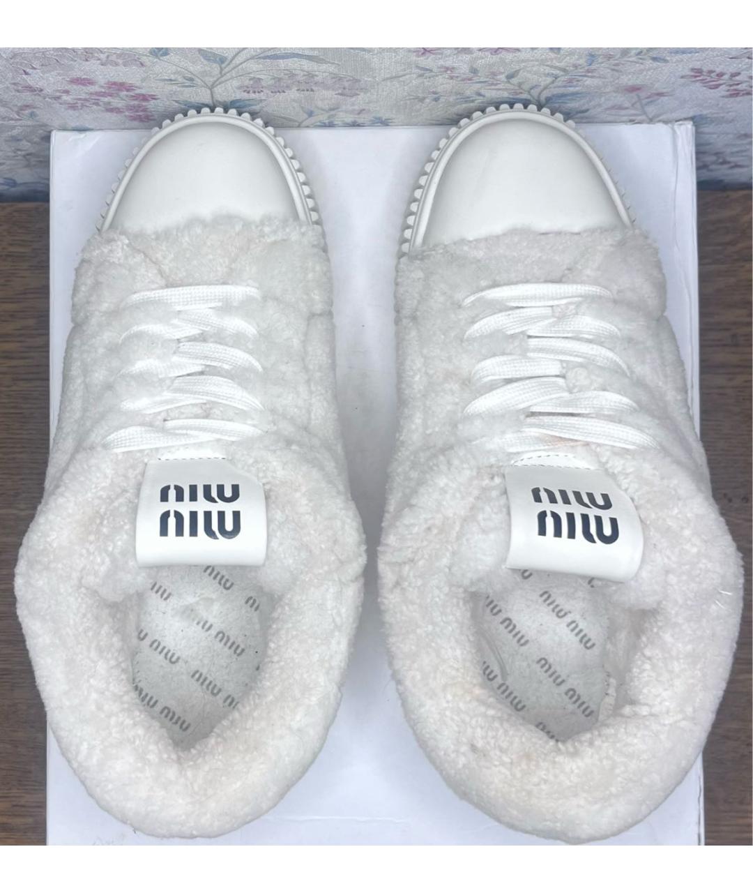 MIU MIU Белые кеды, фото 3