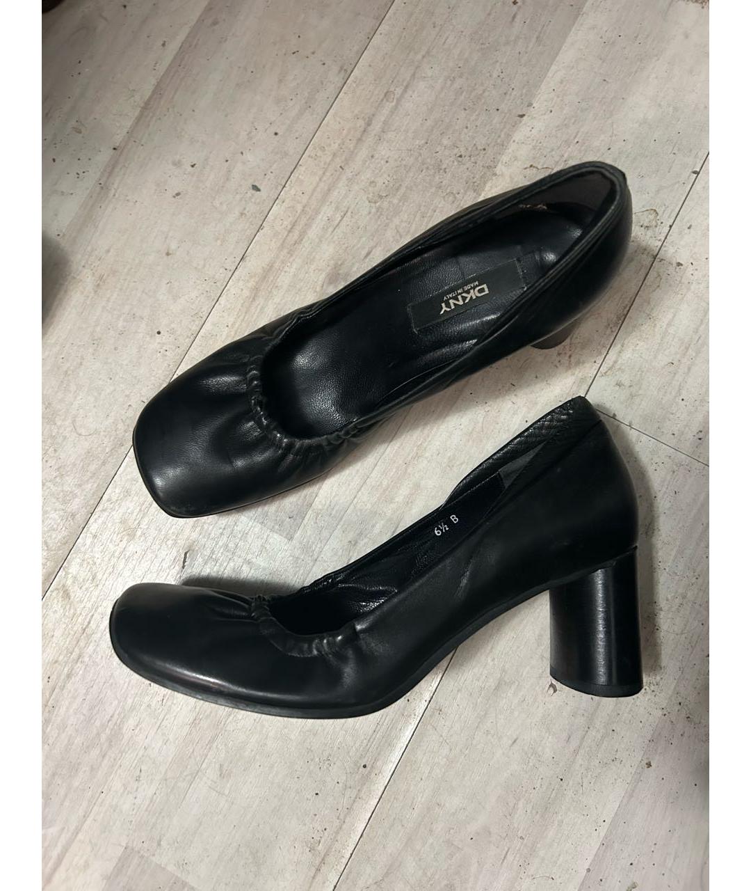 DKNY Черные кожаные туфли, фото 3