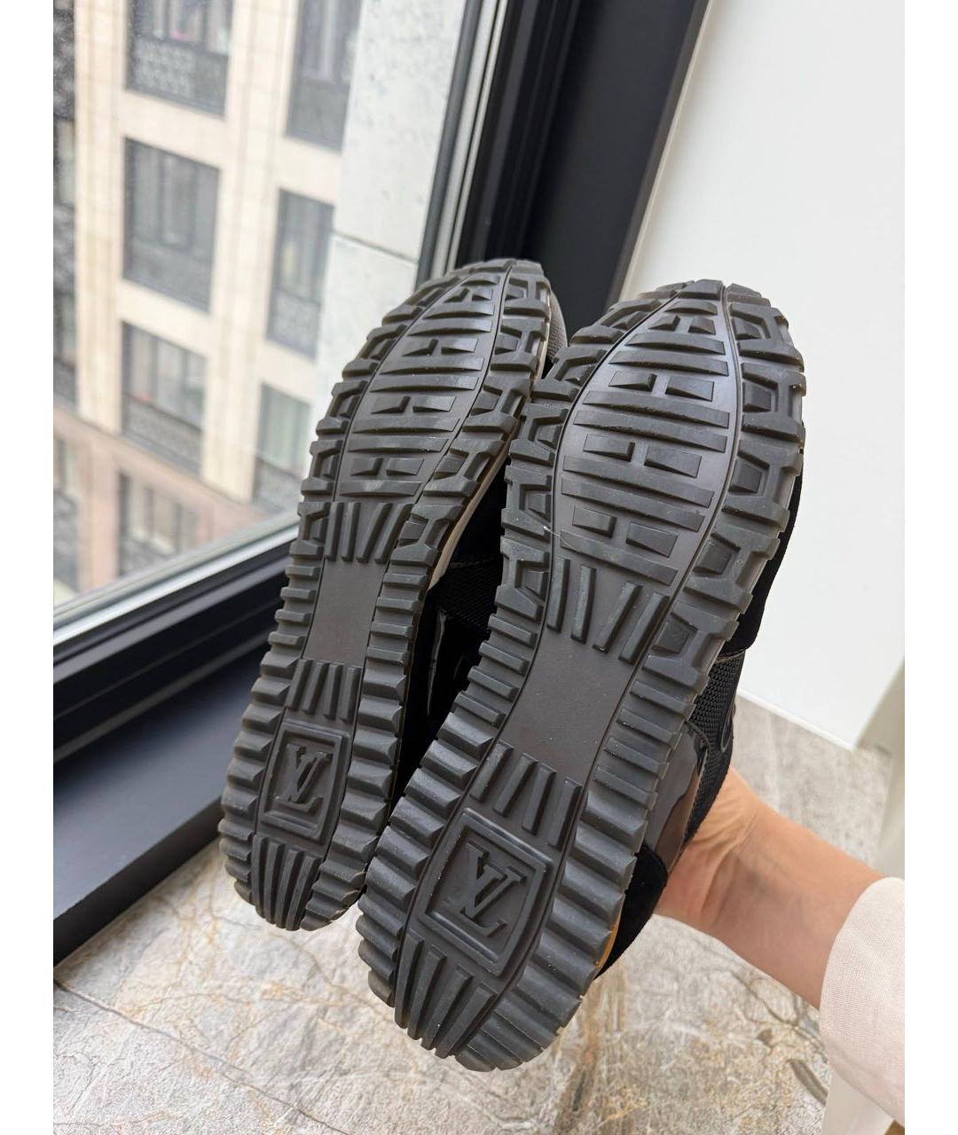 LOUIS VUITTON Черные текстильные кроссовки, фото 5