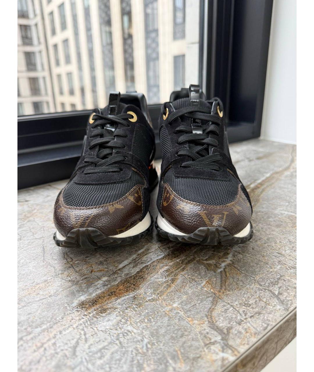 LOUIS VUITTON Черные текстильные кроссовки, фото 2