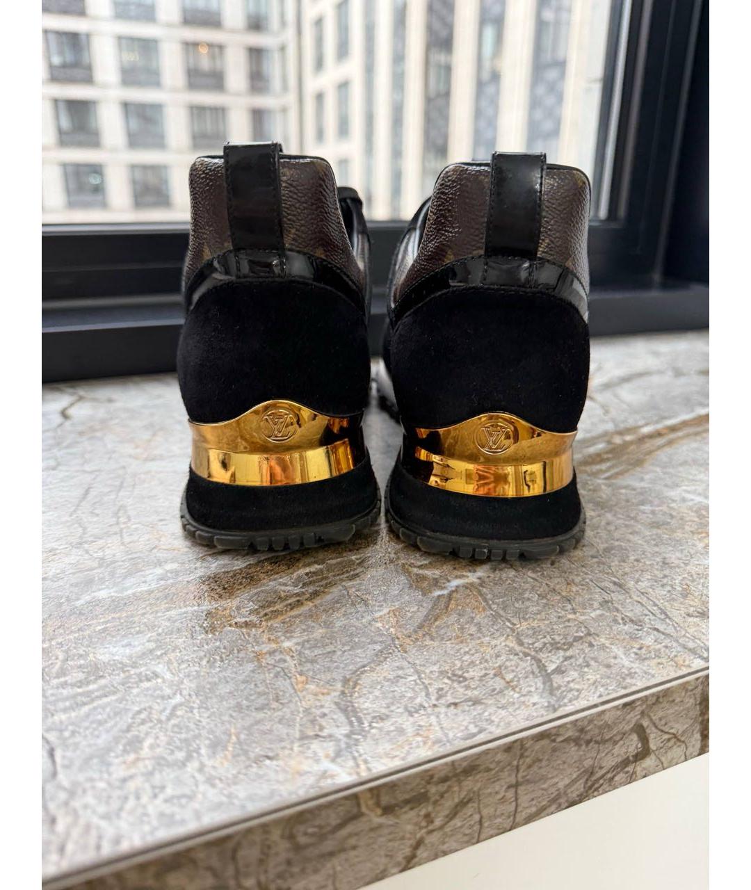 LOUIS VUITTON Черные текстильные кроссовки, фото 4