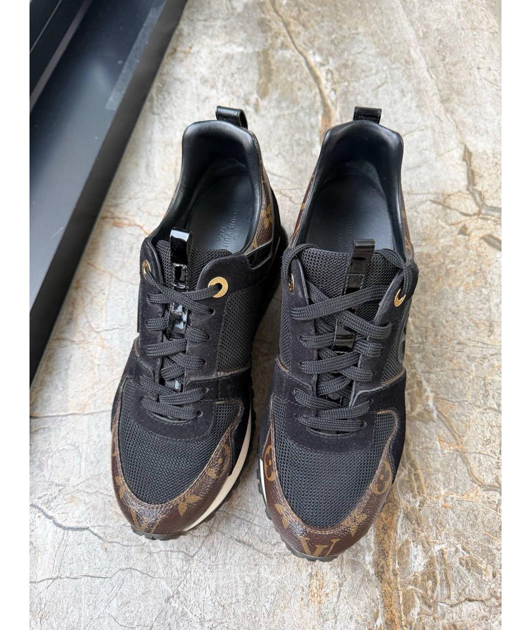 LOUIS VUITTON Черные текстильные кроссовки, фото 3