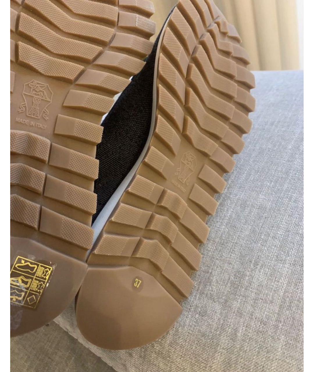 BRUNELLO CUCINELLI Темно-синие текстильные кроссовки, фото 5