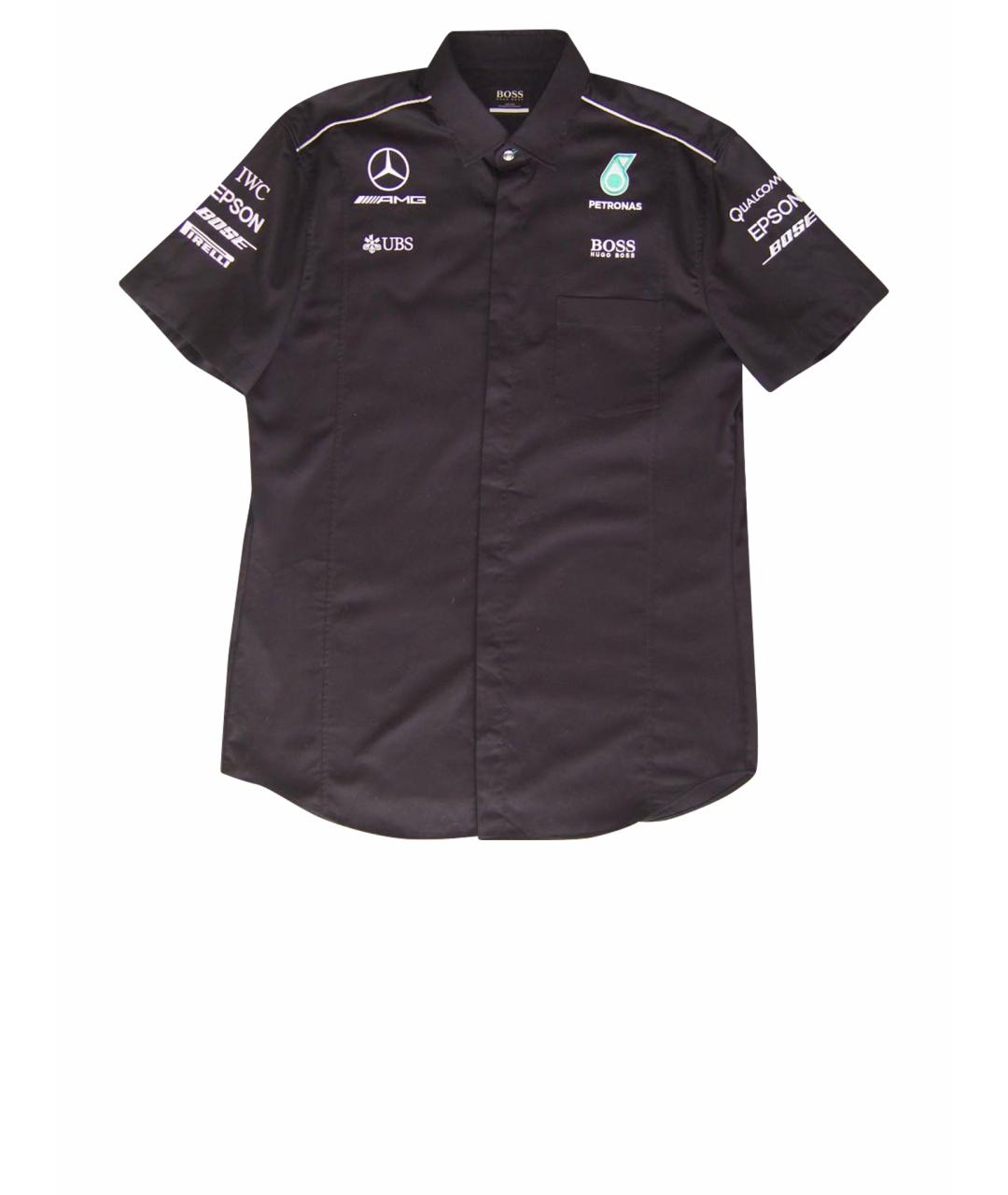 HUGO BOSS Черная хлопковая кэжуал рубашка, фото 1