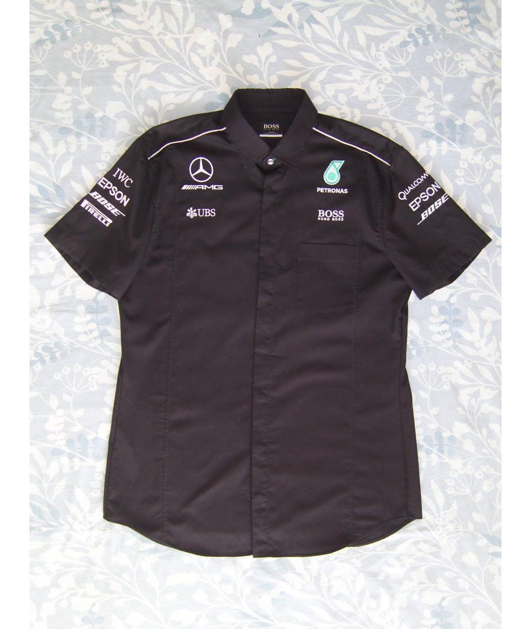 HUGO BOSS Черная хлопковая кэжуал рубашка, фото 7