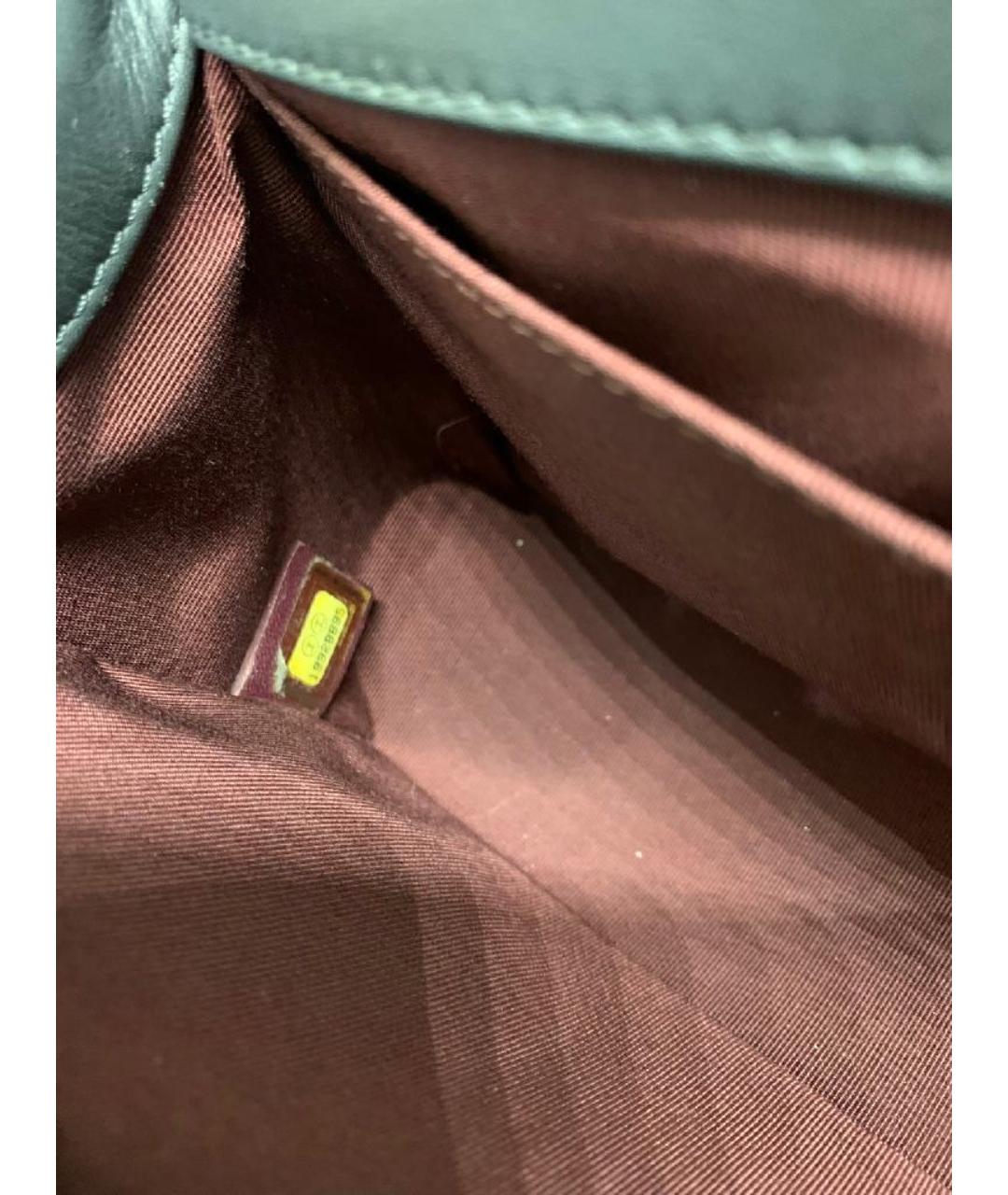 CHANEL Антрацитовая кожаная сумка через плечо, фото 8