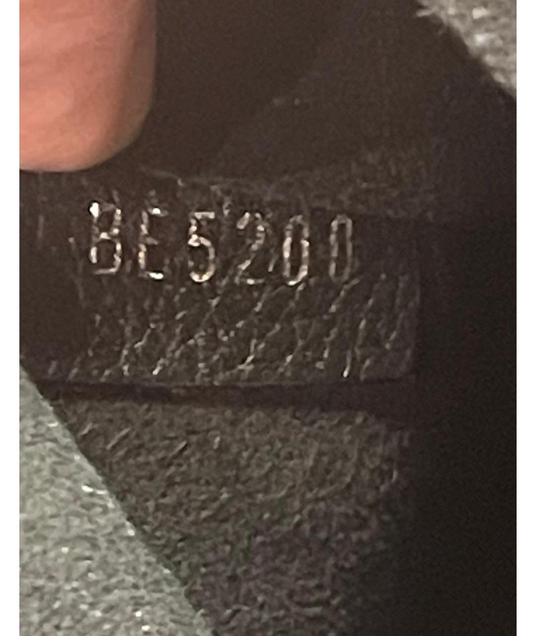 LOUIS VUITTON Черная кожаная сумка через плечо, фото 6