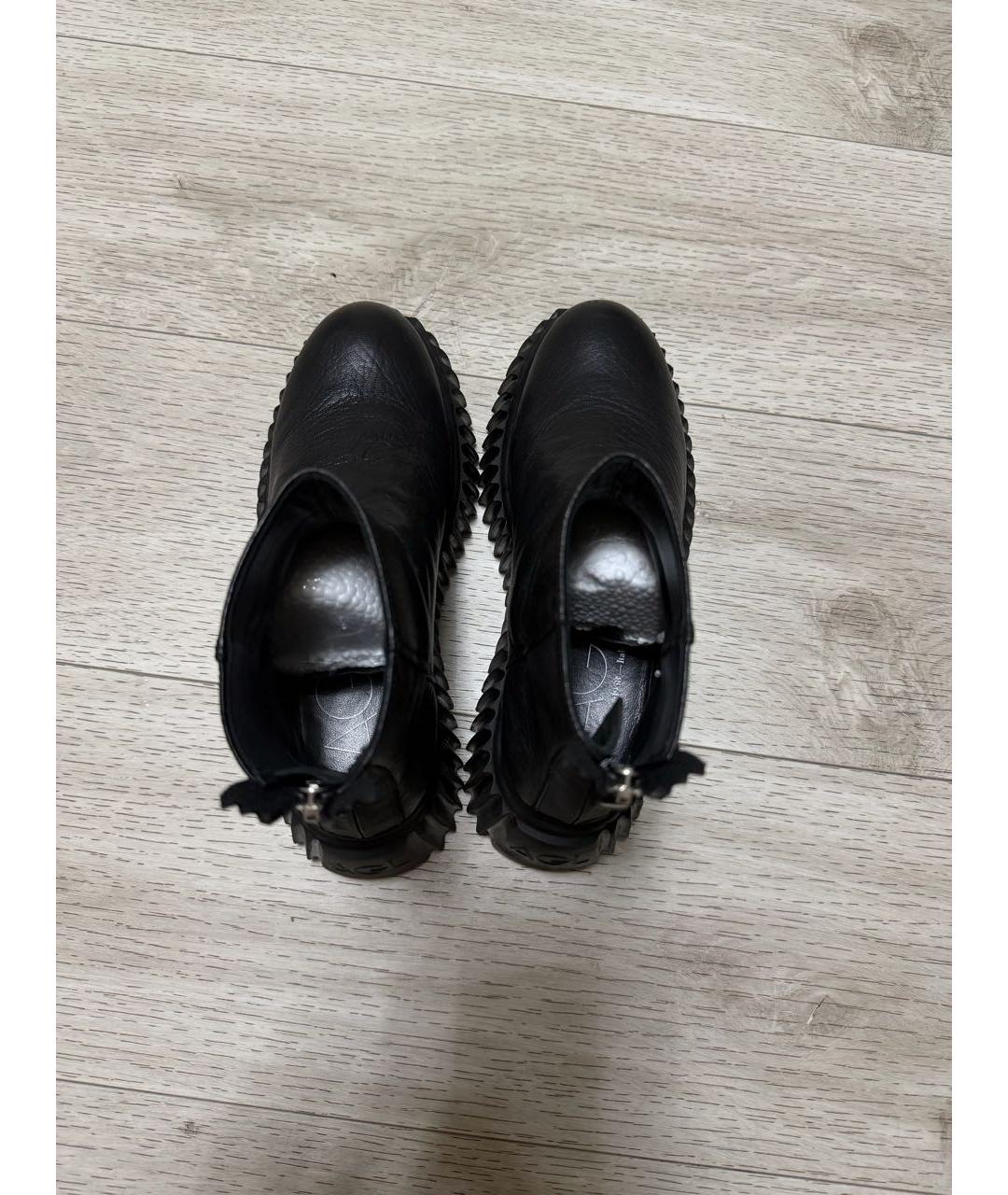 AGL Черные кожаные ботинки, фото 3