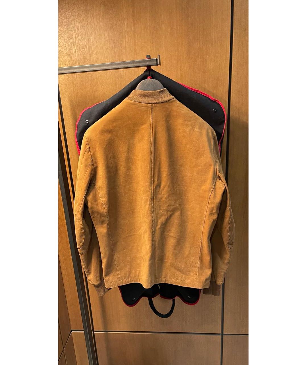 KITON Коричневая замшевая куртка, фото 2