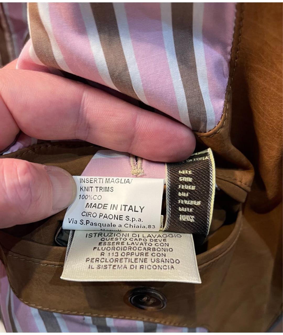 KITON Коричневая замшевая куртка, фото 8