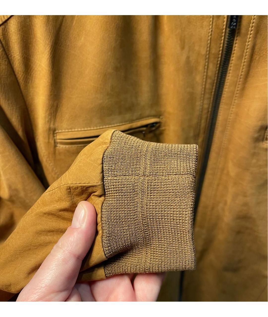 KITON Коричневая замшевая куртка, фото 7