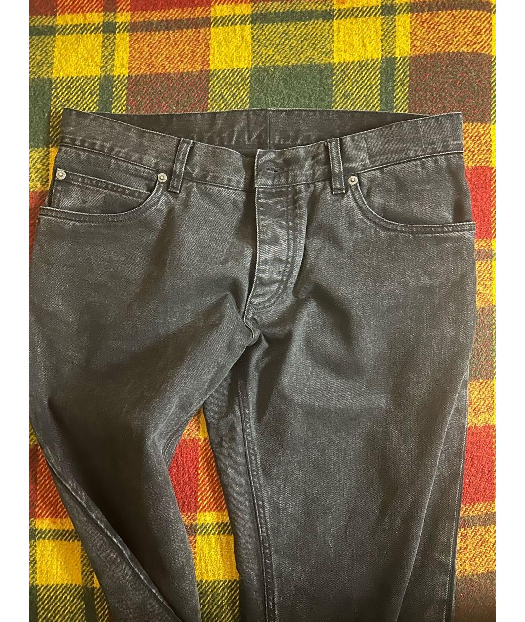 DOLCE&GABBANA Черные хлопковые джинсы скинни, фото 4