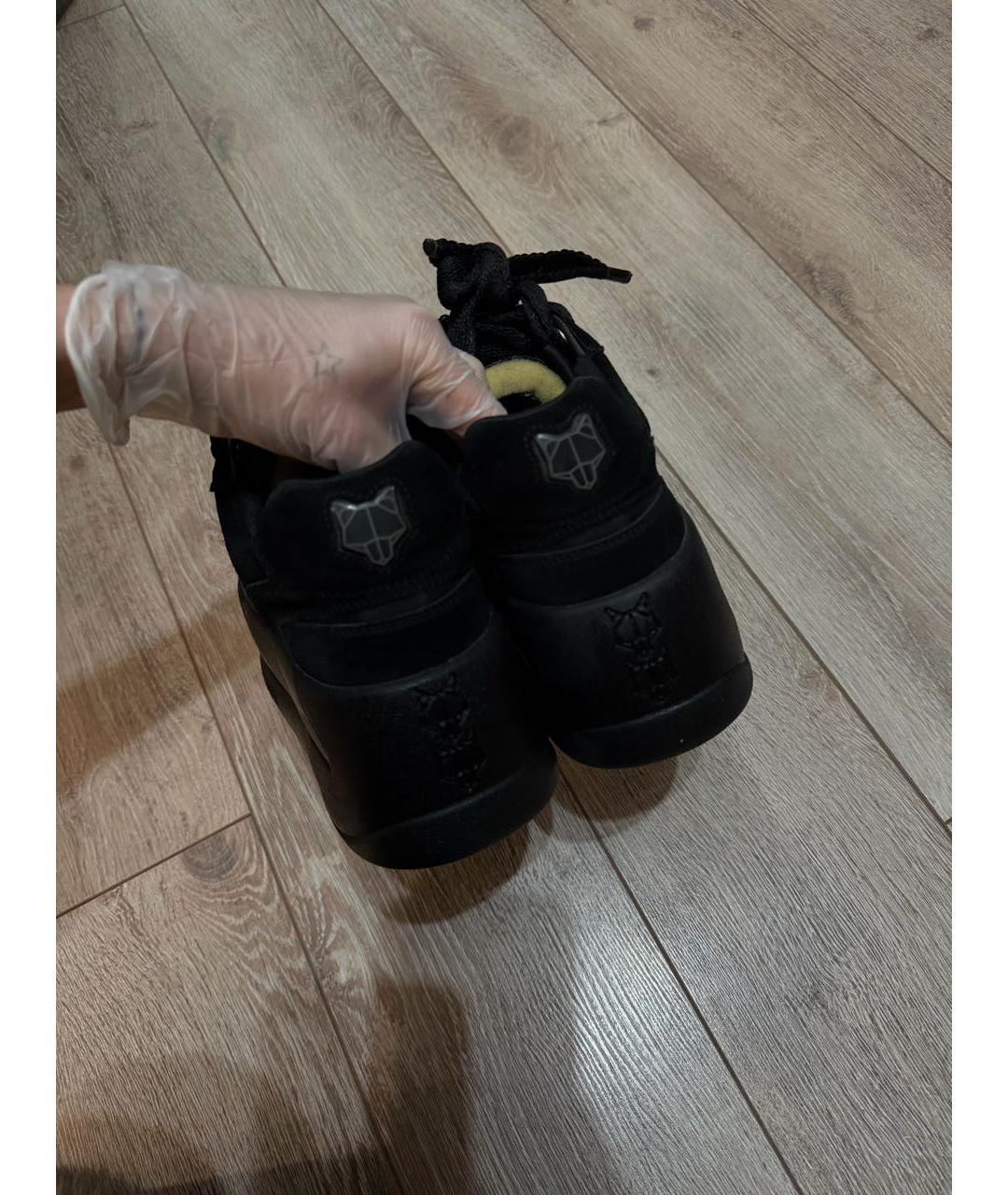 NAKED WOLF Черные замшевые кеды, фото 2