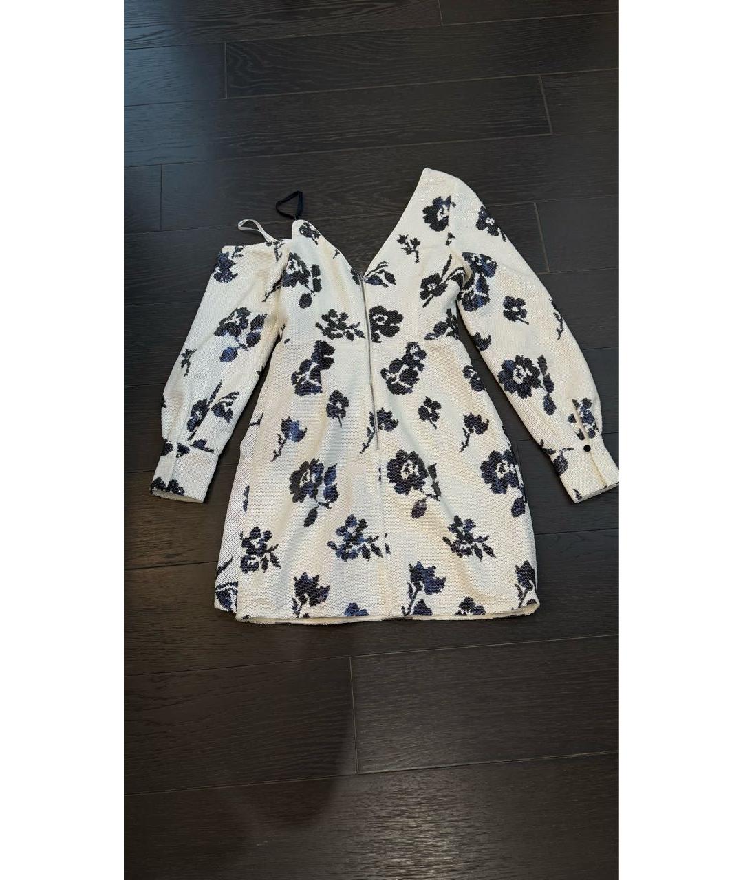 SELF-PORTRAIT Белое полиамидовое коктейльное платье, фото 5