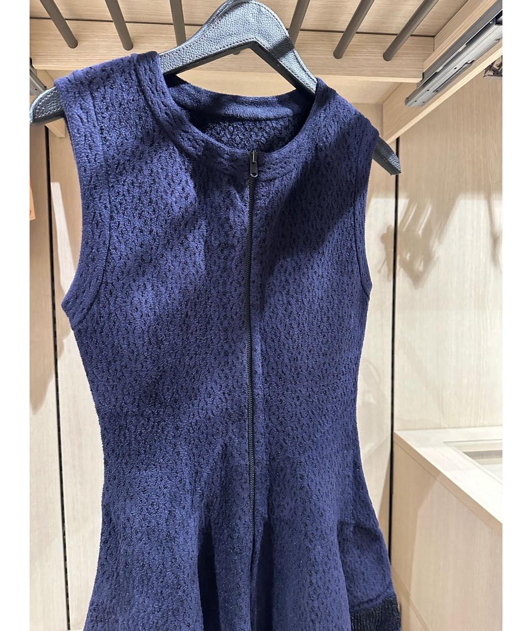 ALAIA Темно-синее коктейльное платье, фото 2