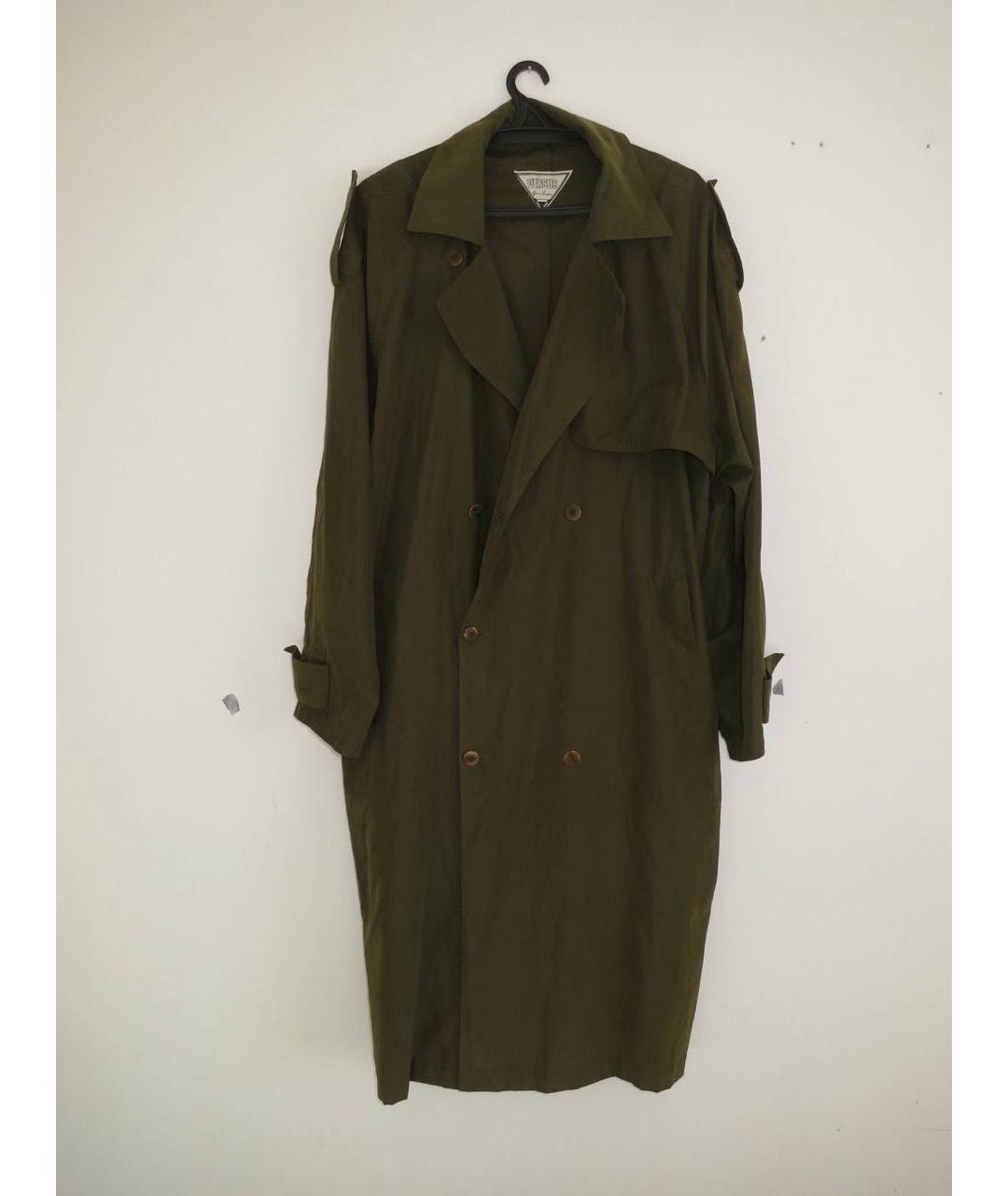 VERSUS VERSACE Хаки полиэстеровый тренч / плащ, фото 7