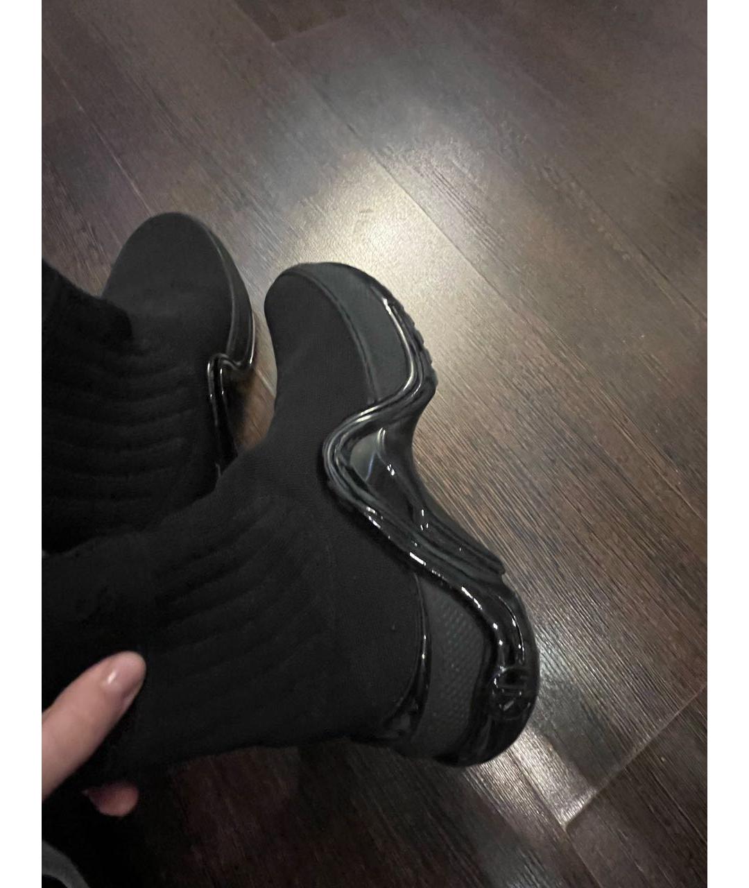 LOUIS VUITTON Черные текстильные кроссовки, фото 7