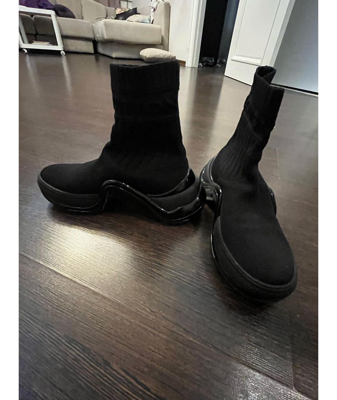 LOUIS VUITTON Черные текстильные кроссовки, фото 2