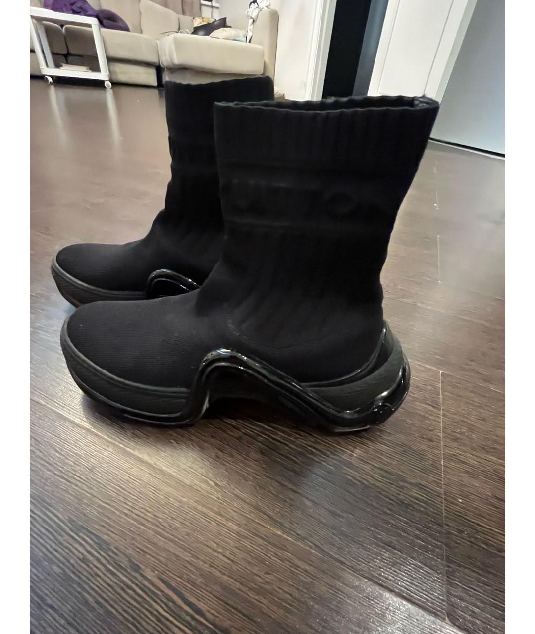 LOUIS VUITTON Черные текстильные кроссовки, фото 9