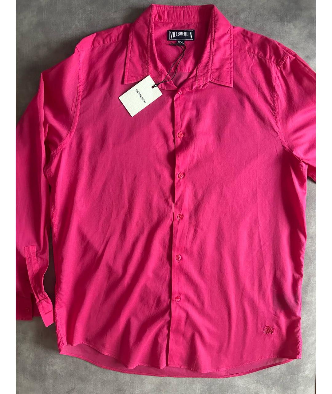 VILEBREQUIN Фуксия хлопковая кэжуал рубашка, фото 3