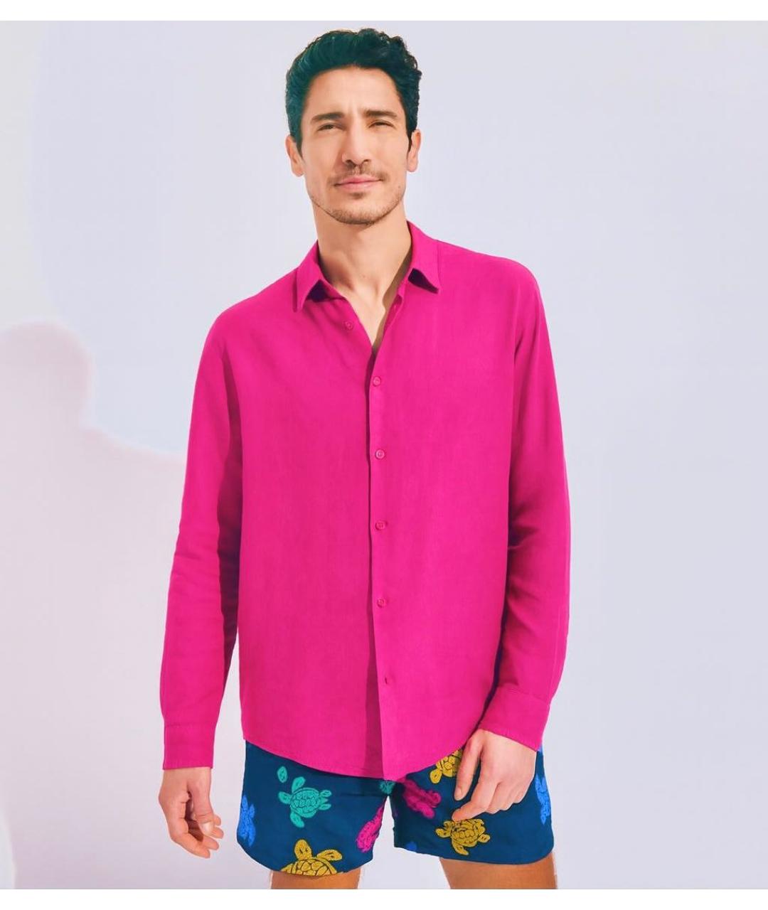 VILEBREQUIN Фуксия хлопковая кэжуал рубашка, фото 2