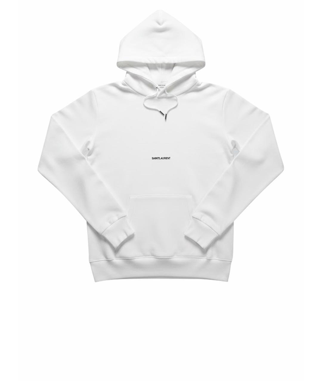 SAINT LAURENT Белый хлопковый джемпер / свитер, фото 6