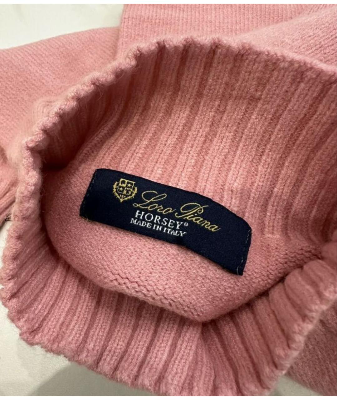 LORO PIANA Коралловая кашемировая водолазка, фото 4