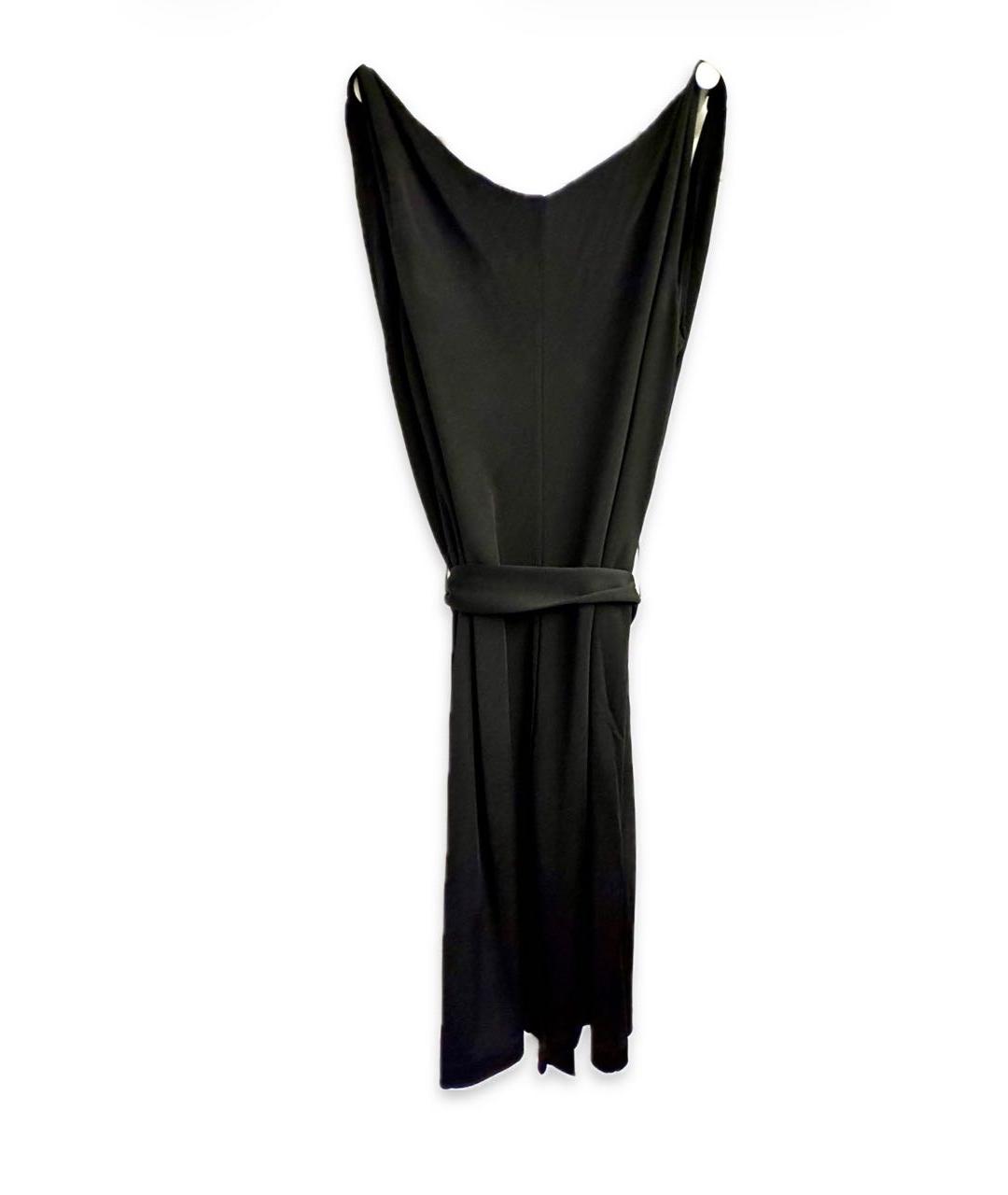 EMPORIO ARMANI Черное вискозное коктейльное платье, фото 2