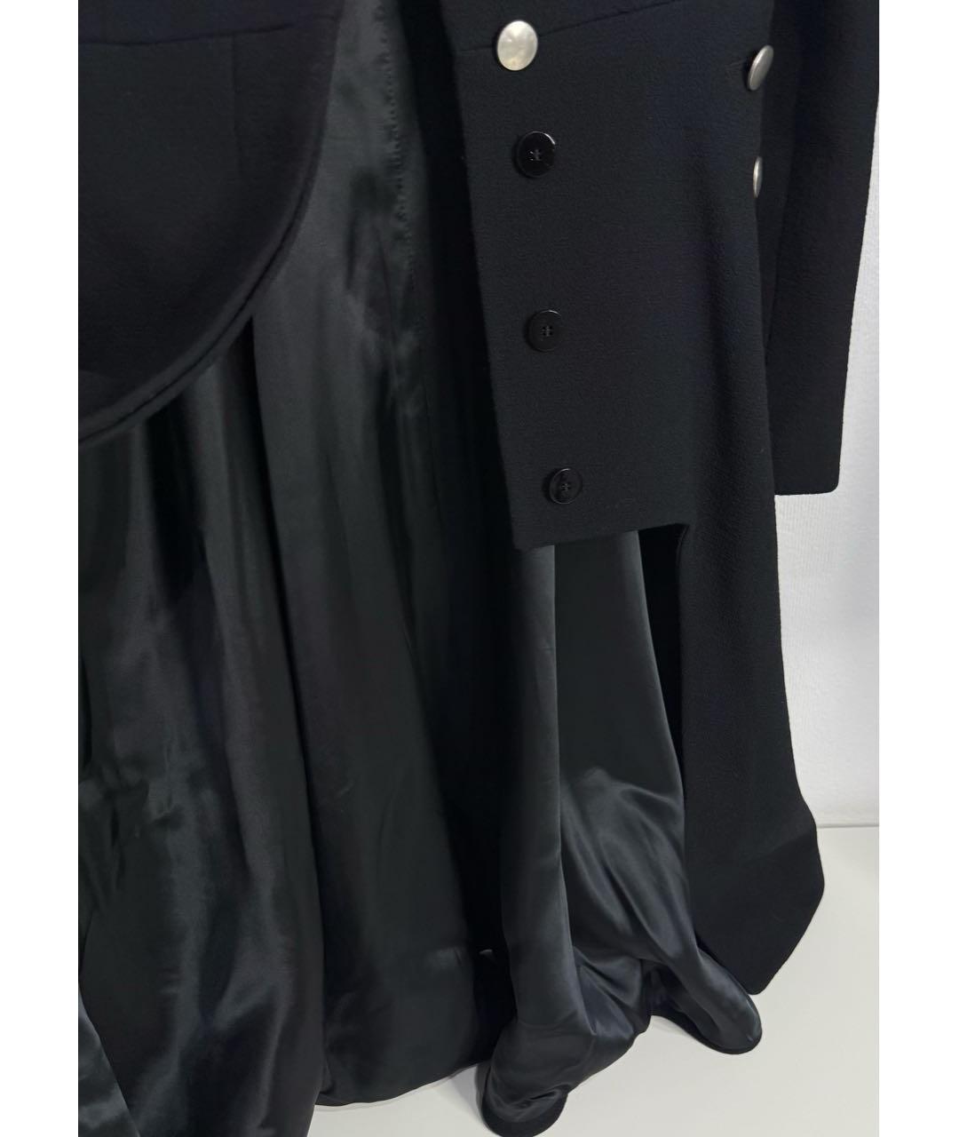 ALEXANDER MCQUEEN Черное шерстяное пальто, фото 5