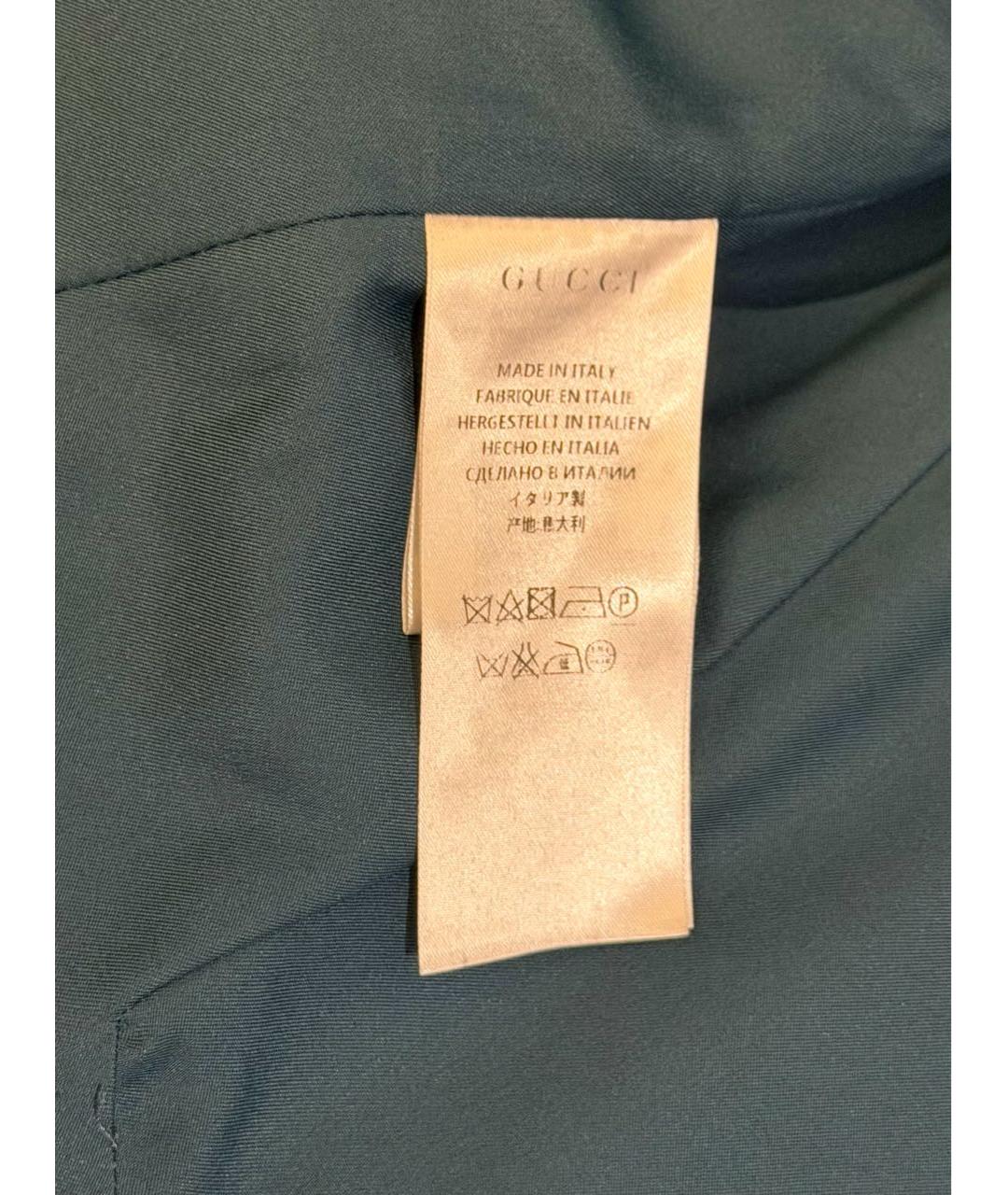 GUCCI Темно-синий шерстяной жакет/пиджак, фото 3