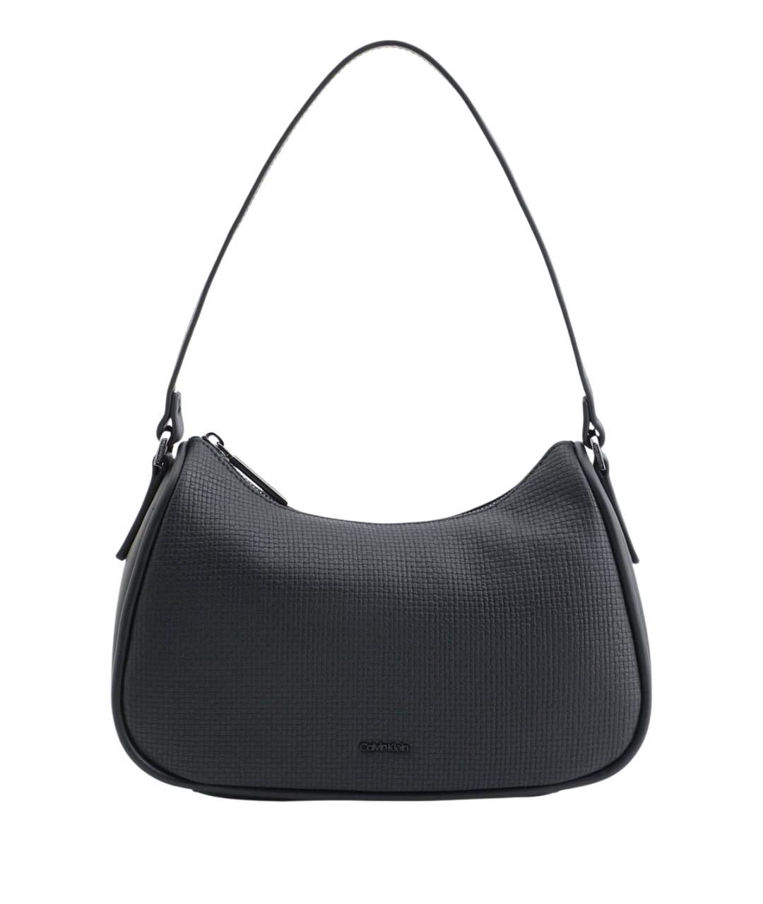CALVIN KLEIN Черная сумка через плечо из искусственной кожи, фото 1