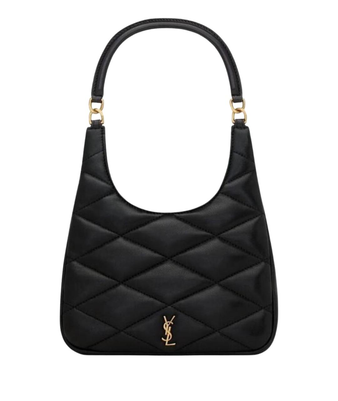 SAINT LAURENT Черная кожаная сумка через плечо, фото 1