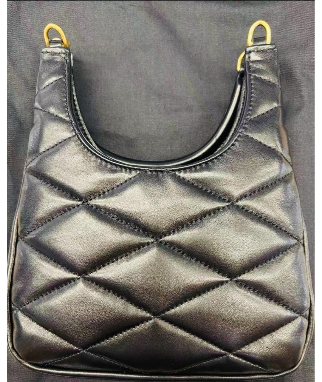 SAINT LAURENT Черная кожаная сумка через плечо, фото 8