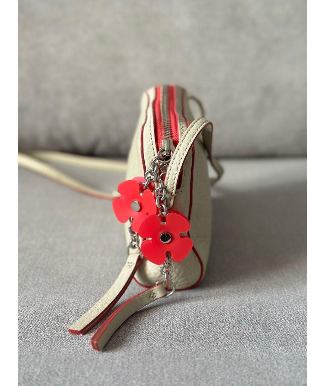 BURBERRY Бежевая кожаная сумка через плечо, фото 6