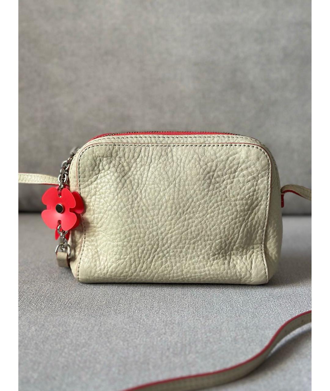 BURBERRY Бежевая кожаная сумка через плечо, фото 4