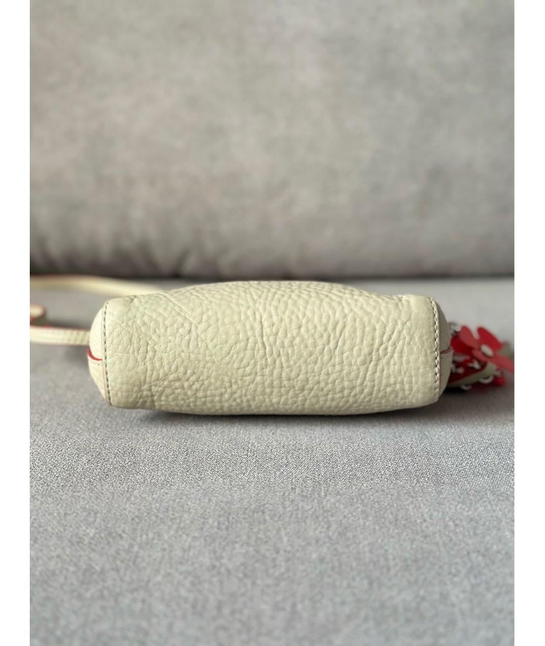 BURBERRY Бежевая кожаная сумка через плечо, фото 5