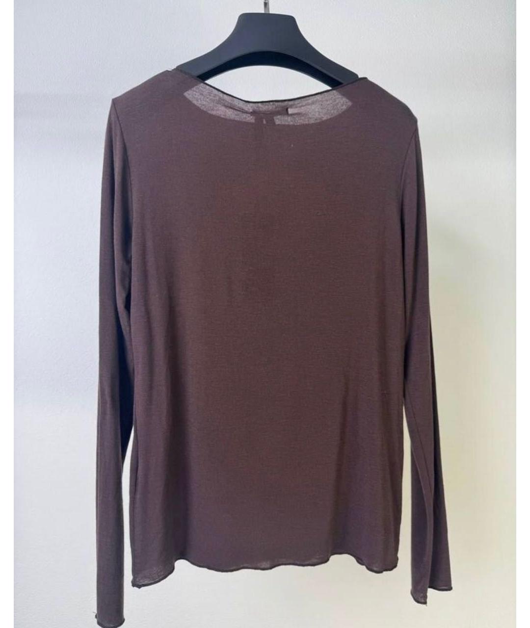 MAX MARA Коричневый кашемировый джемпер / свитер, фото 8