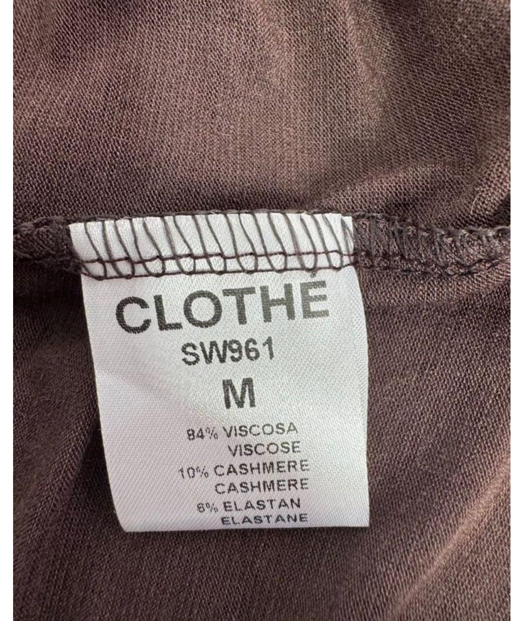MAX MARA Коричневый кашемировый джемпер / свитер, фото 5