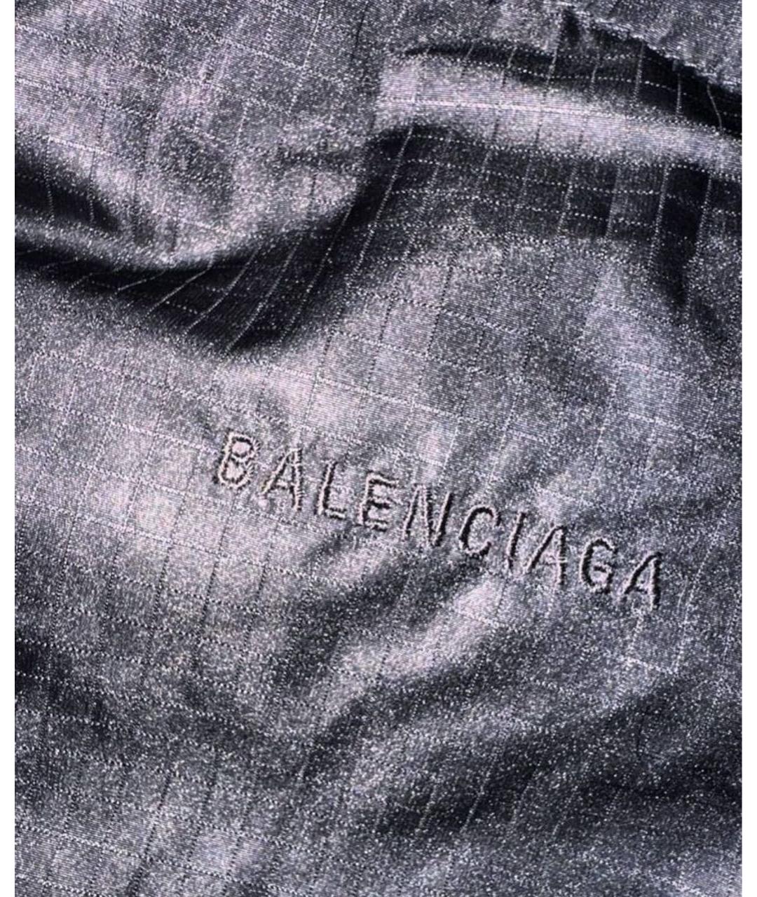 BALENCIAGA Черный полиэстеровый пуховик, фото 5