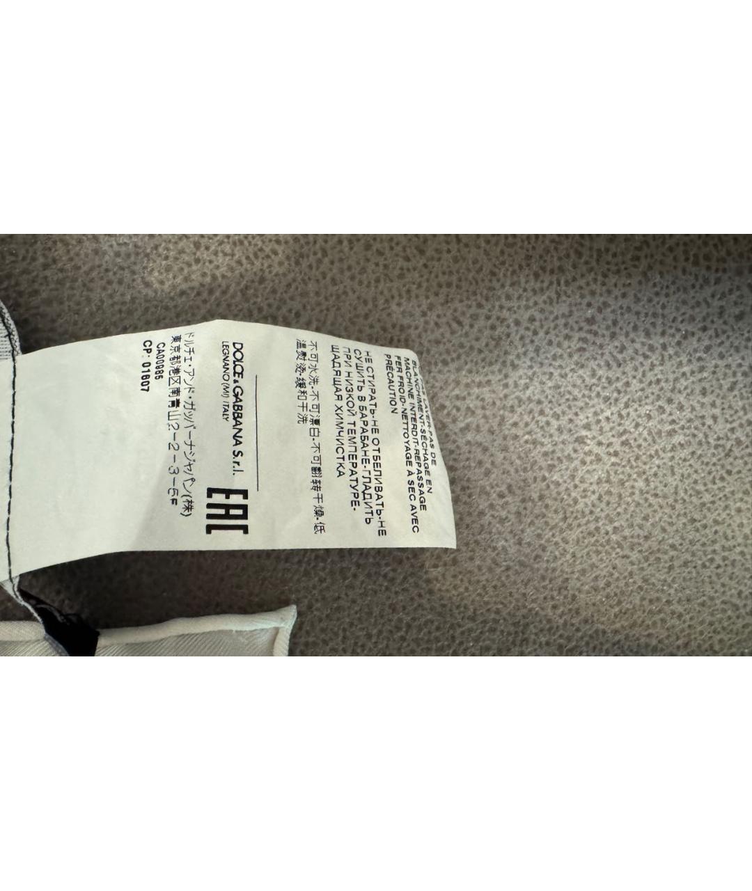 DOLCE&GABBANA Красный шелковый платок, фото 5