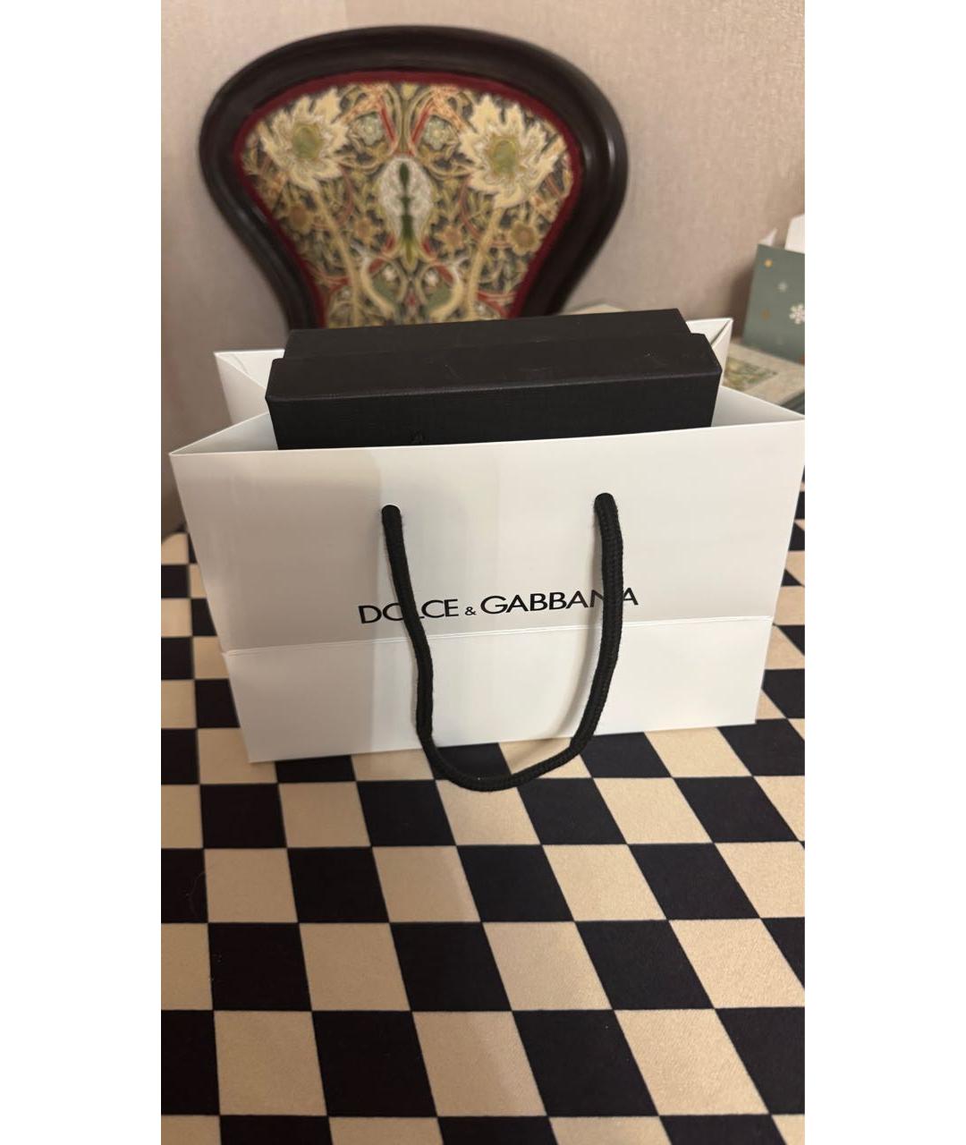 DOLCE&GABBANA Красный шелковый платок, фото 5