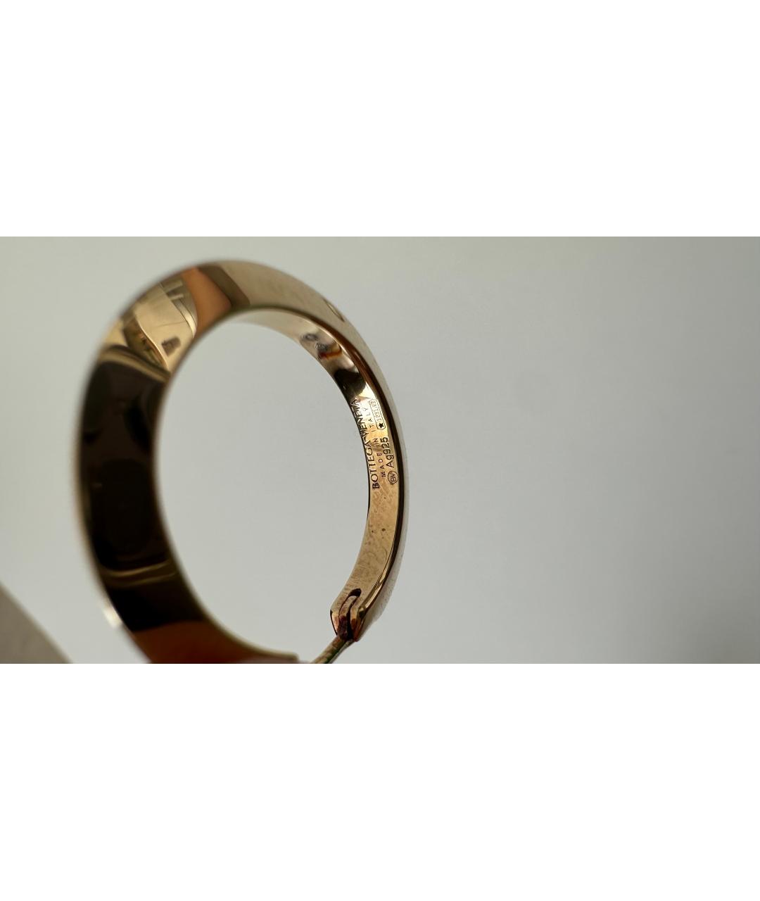 BOTTEGA VENETA Золотые серебряные серьги, фото 4