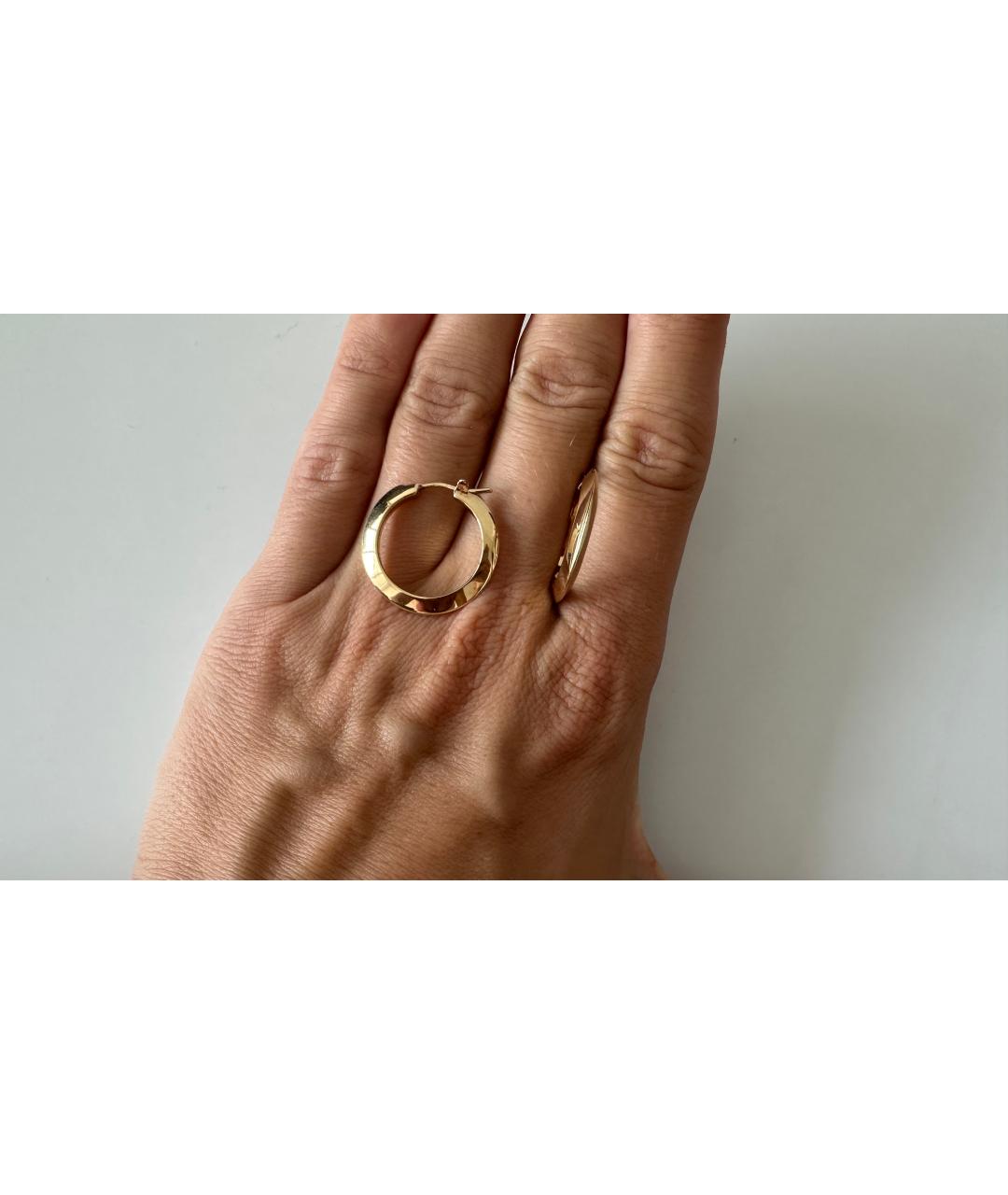 BOTTEGA VENETA Золотые серебряные серьги, фото 3