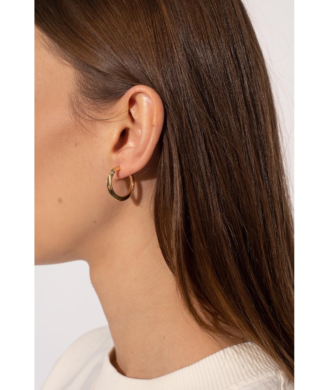 BOTTEGA VENETA Золотые серебряные серьги, фото 5